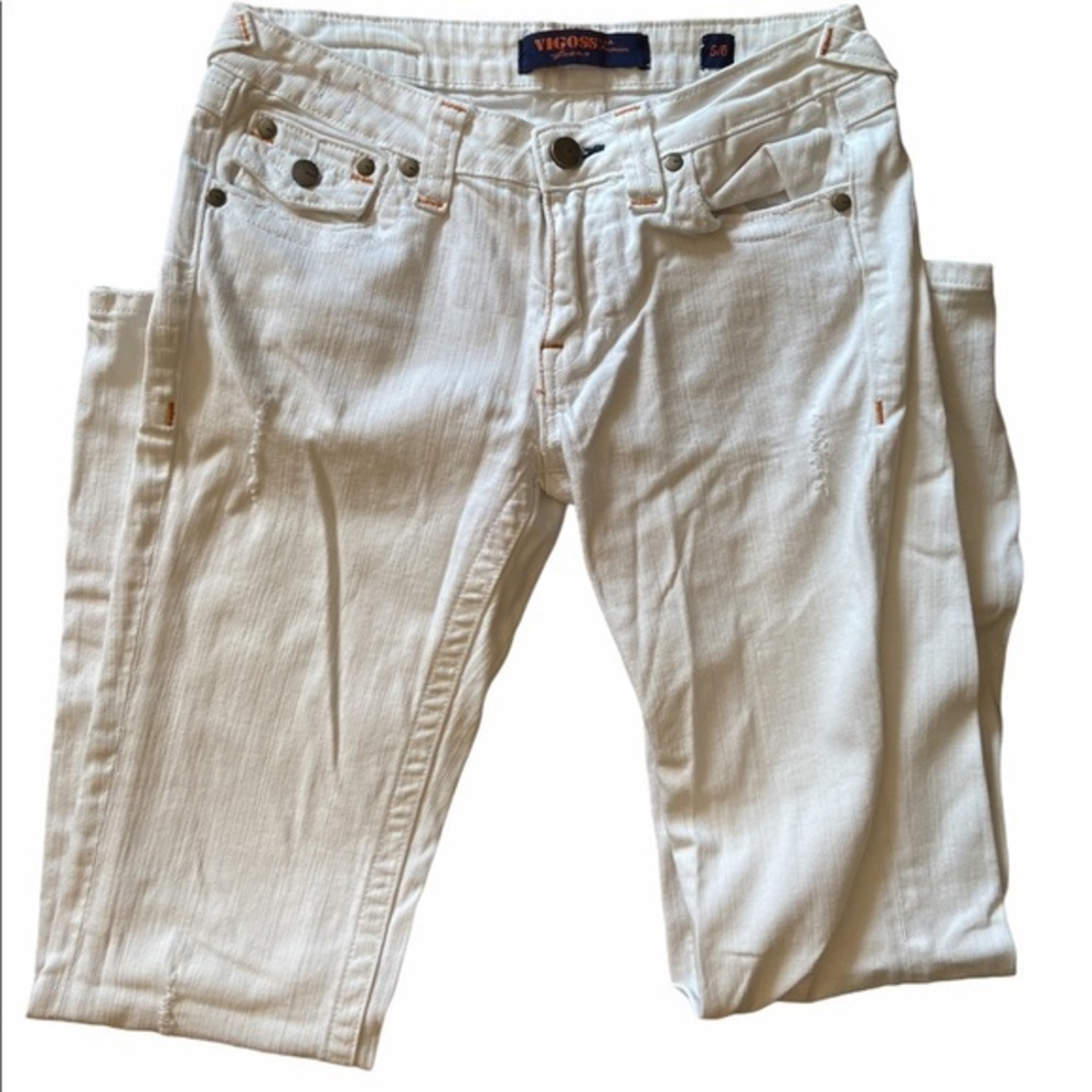 VIGOSS Premium White Jeans Flair Size 5/6